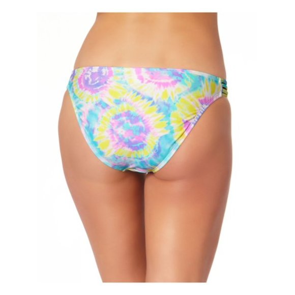 California Waves Juniors Hipster Bikini Swim Bottom Pastel Tie Dye Small NWT - Picture 2 of 5